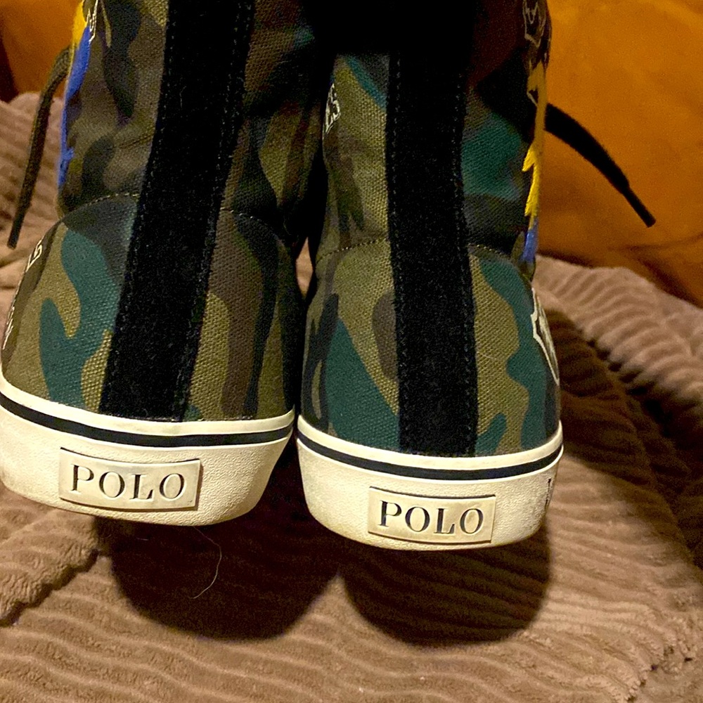 RALPH LAUREN SOLOMON HIGH TOP SNEAKER 10.5 MENS - Picture 3 of 13
